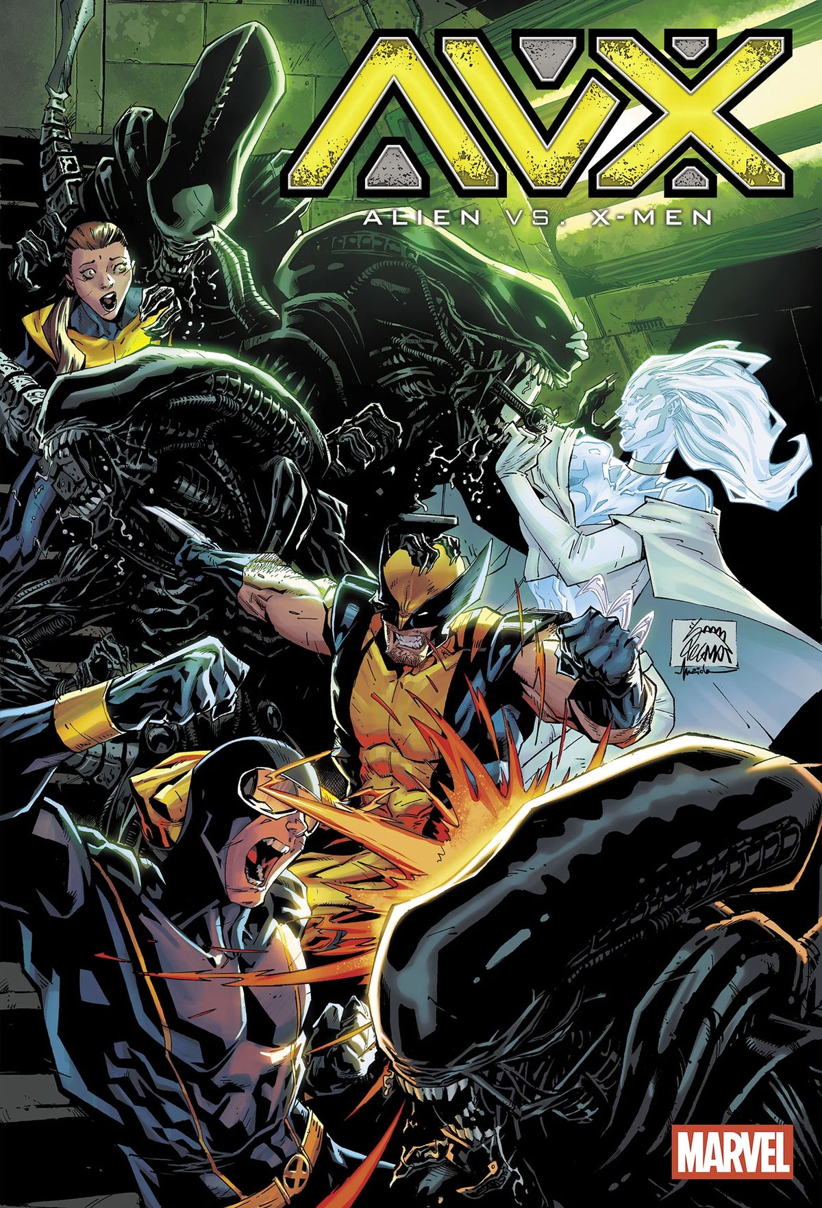 Alien vs X-Men #1 poster