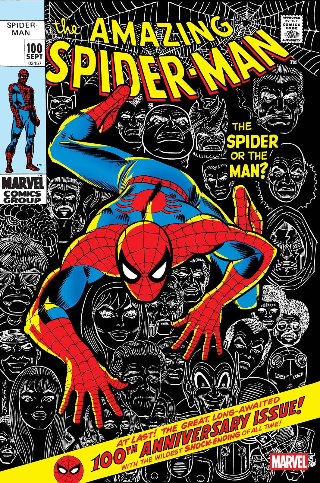 amazing spider man #100 facsimile edition poster promo